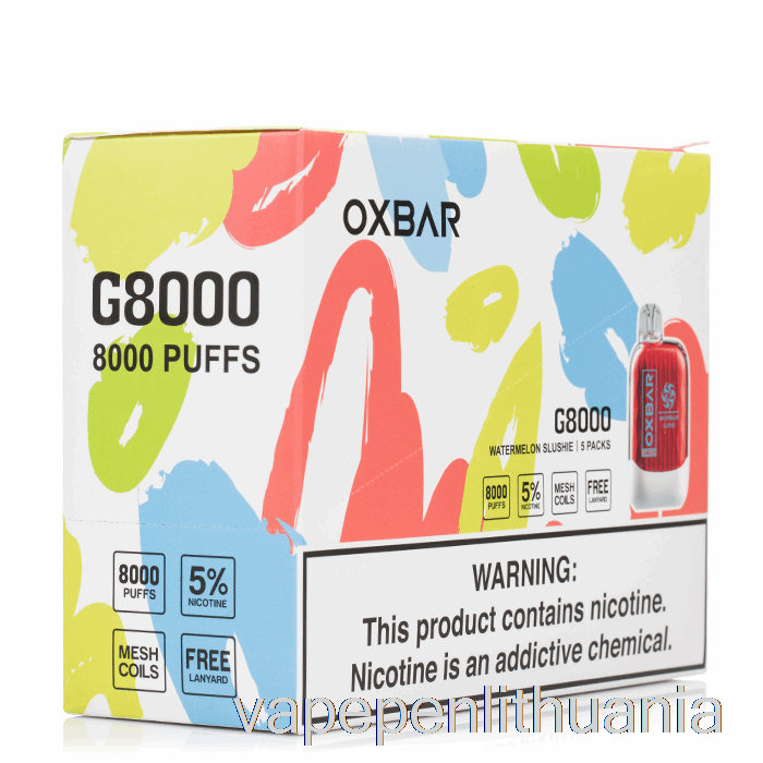 [5 Pakuotės] Oxbar G8000 Vienkartinis Vape Skystis